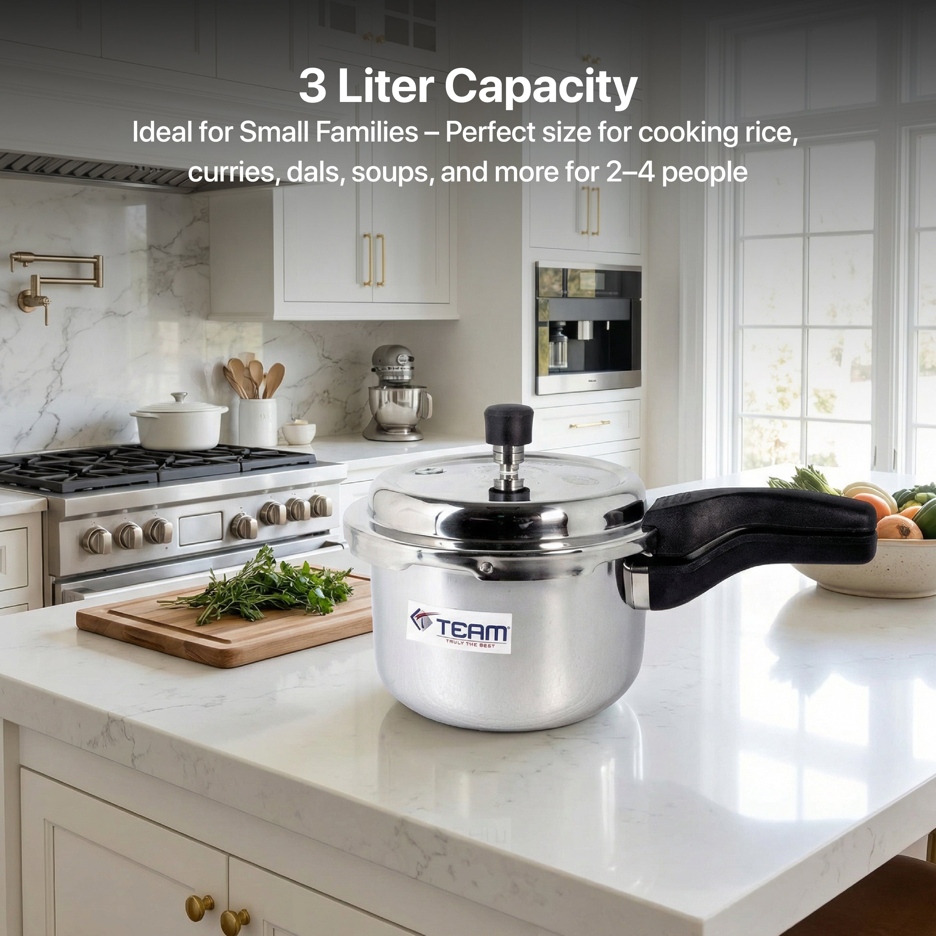 Stainless Steel Pressure Cooker 3L