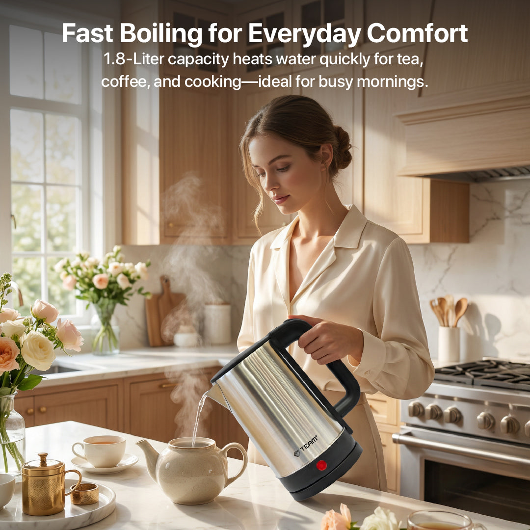 1500W Stainless Steel Electric Kettle 1.8L