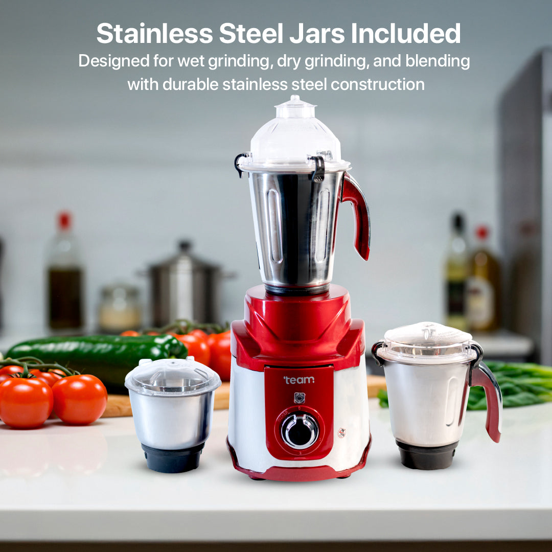 3 in 1 Mixer Grinder 1200W | 3 Speed Control
