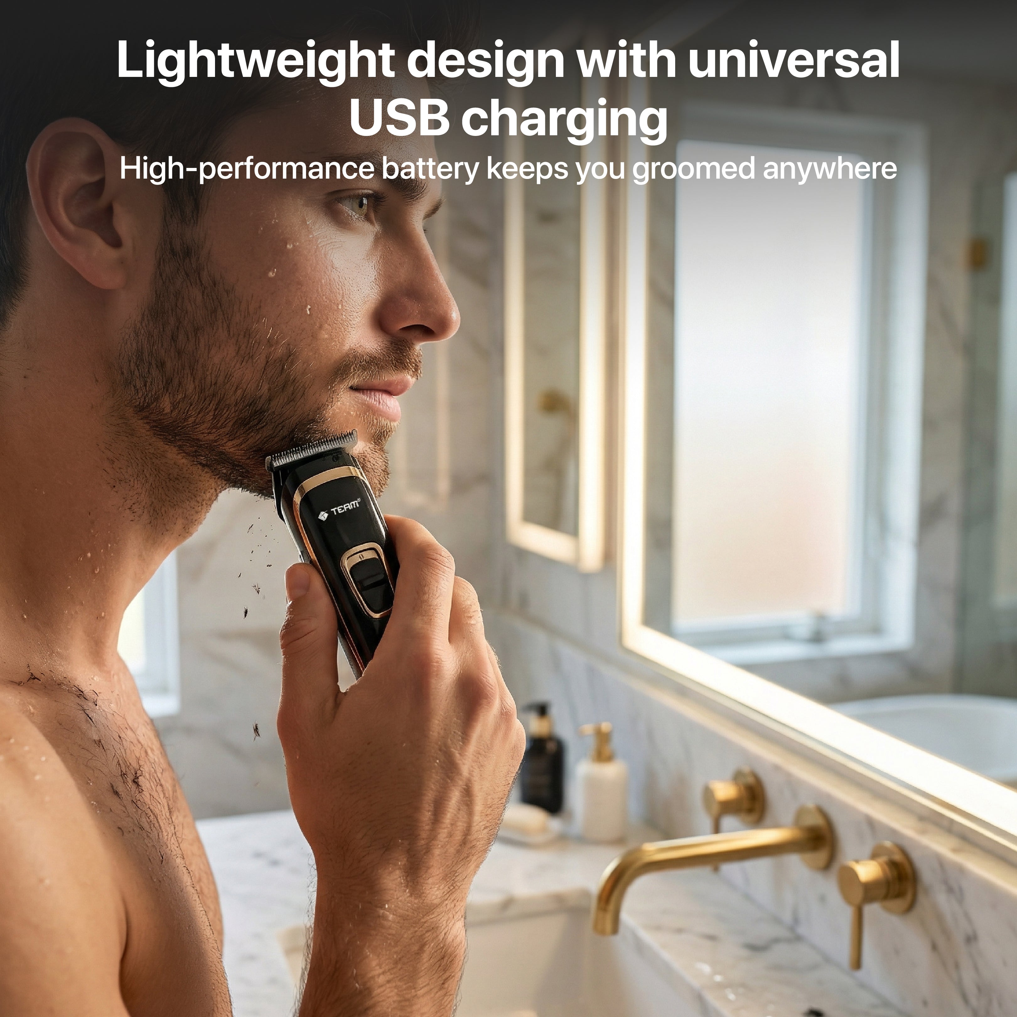 Rechargeable Hair & Beard Trimmer for Men