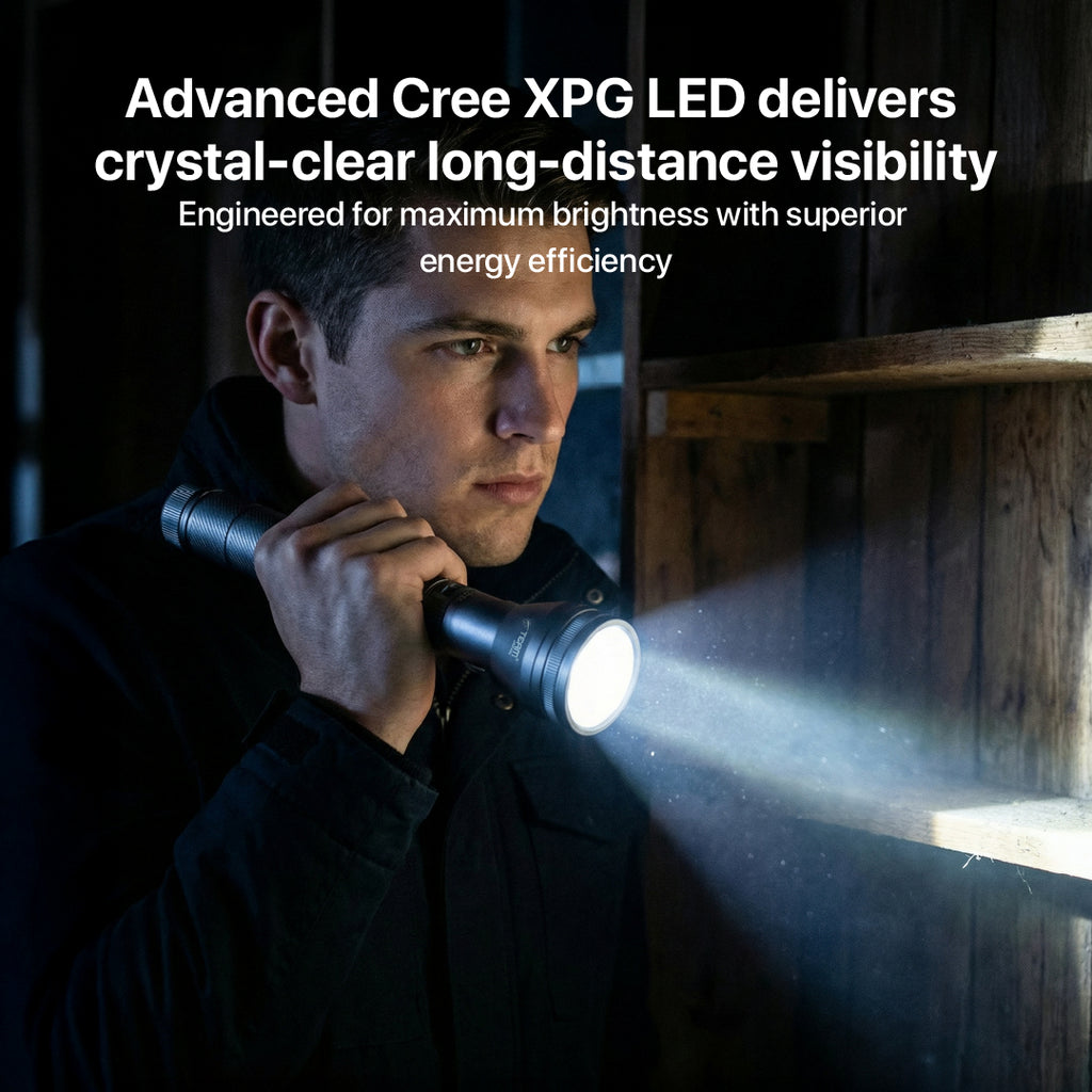 Ultra‑Bright Rechargeable LED Flashlight