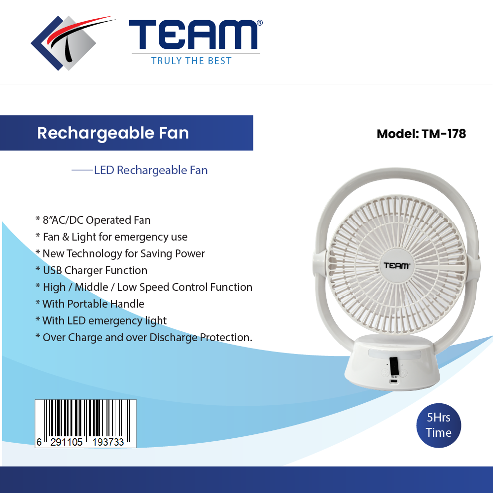 Rechargeable Portable Fan