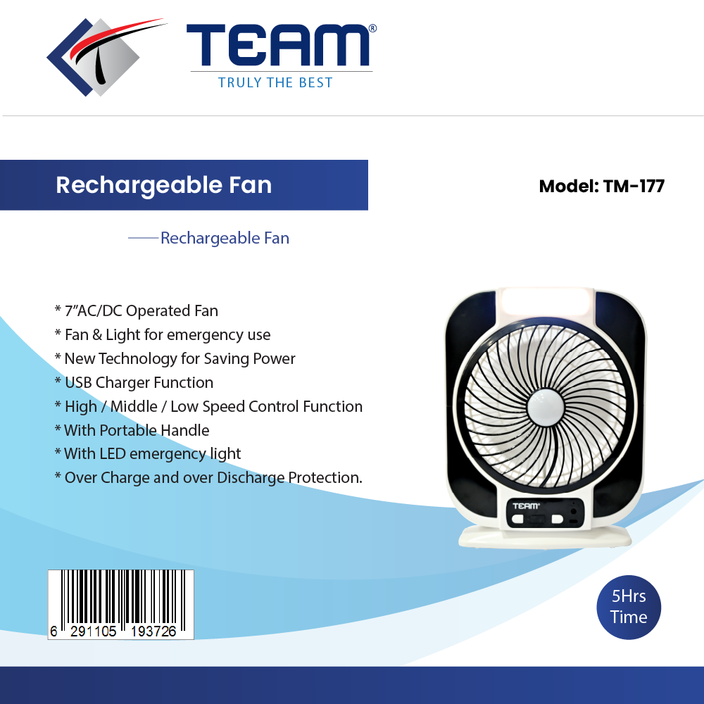Rechargeable Portable Fan