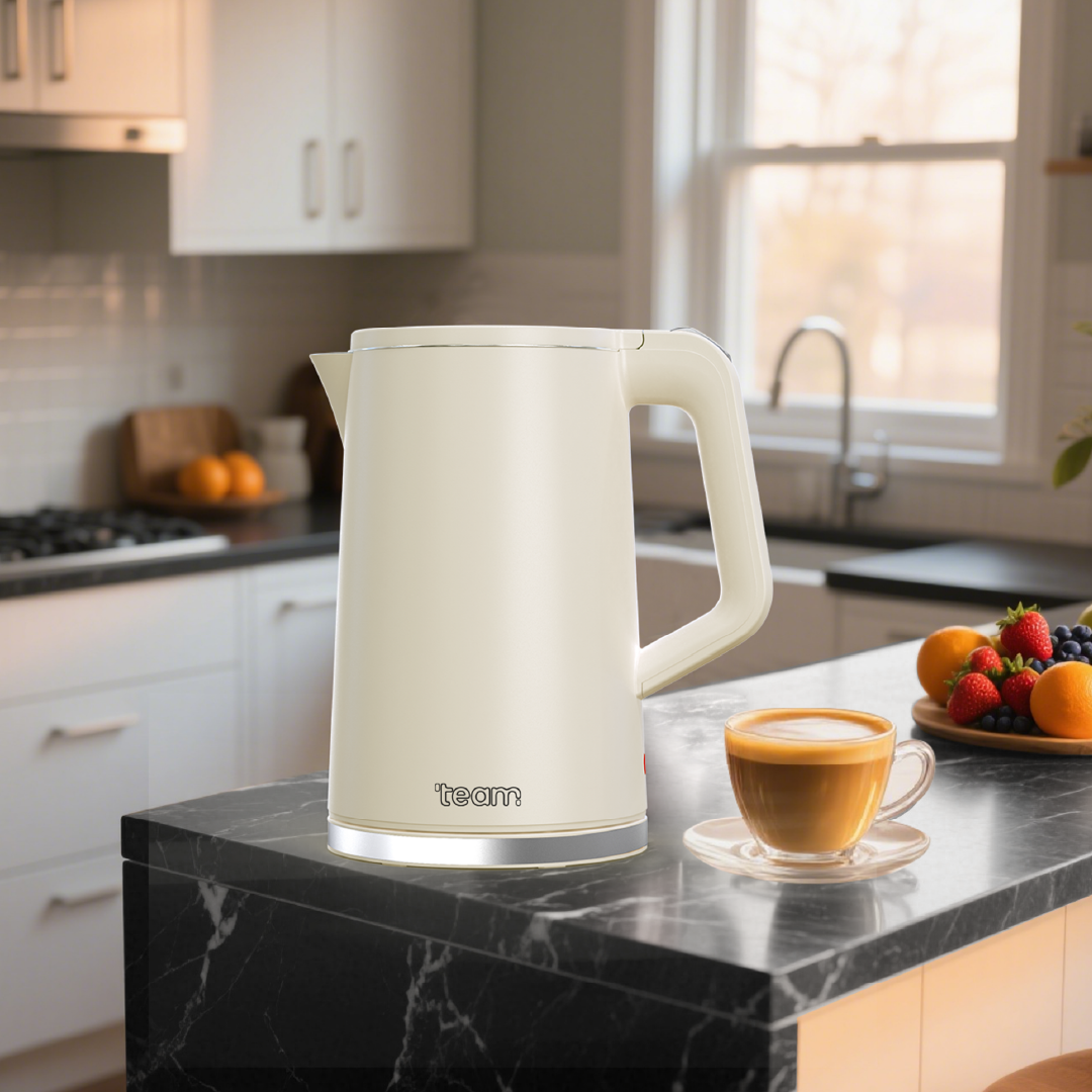 Team Electric Stainless Steel Kettle 1.7L