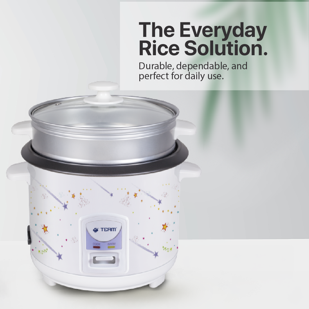 1.8L Rice Cooker with Steamer