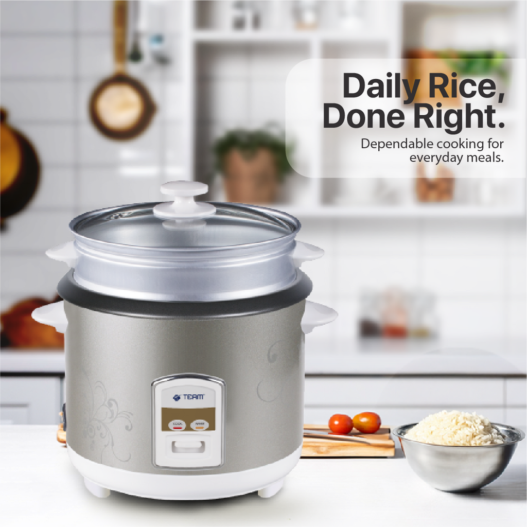 2.2L Rice Cooker with Steamer