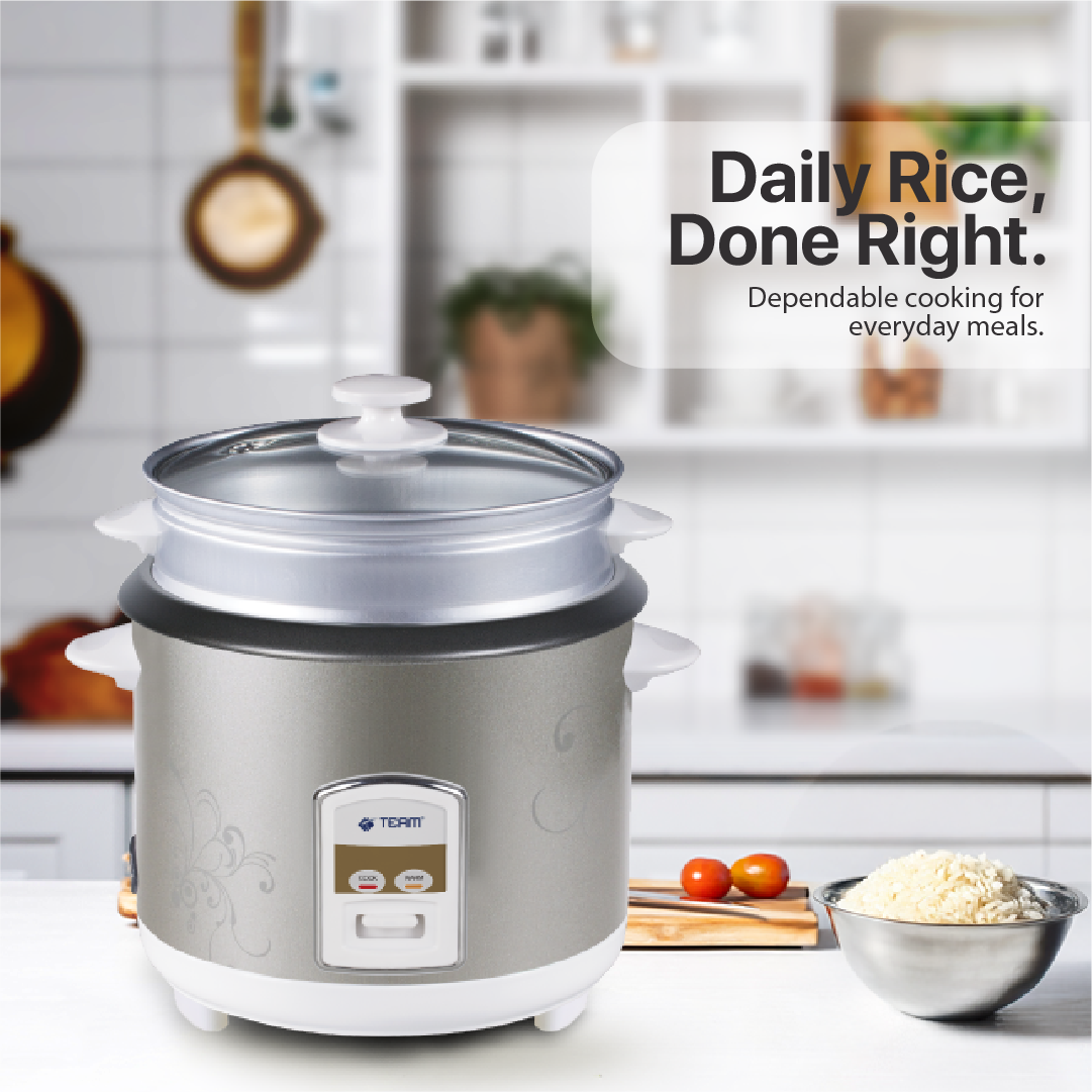 2.2L Rice Cooker with Steamer