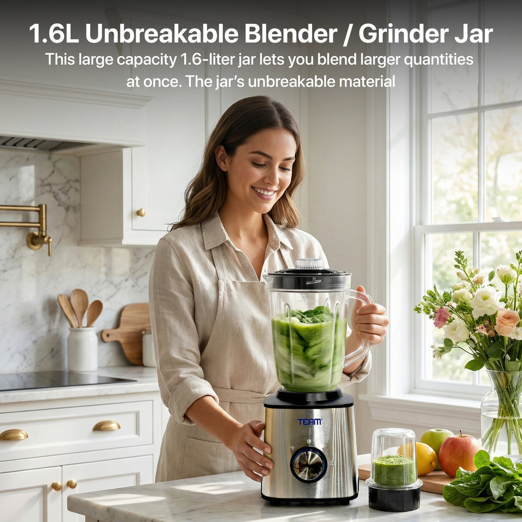 Stainless Steel 2 in 1 Blender 600W
