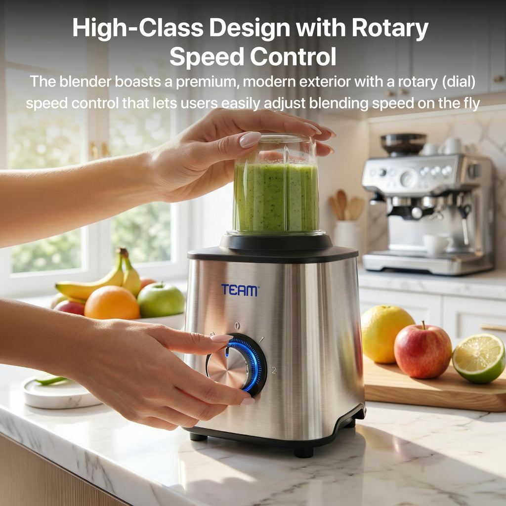 Stainless Steel 2 in 1 Blender 600W