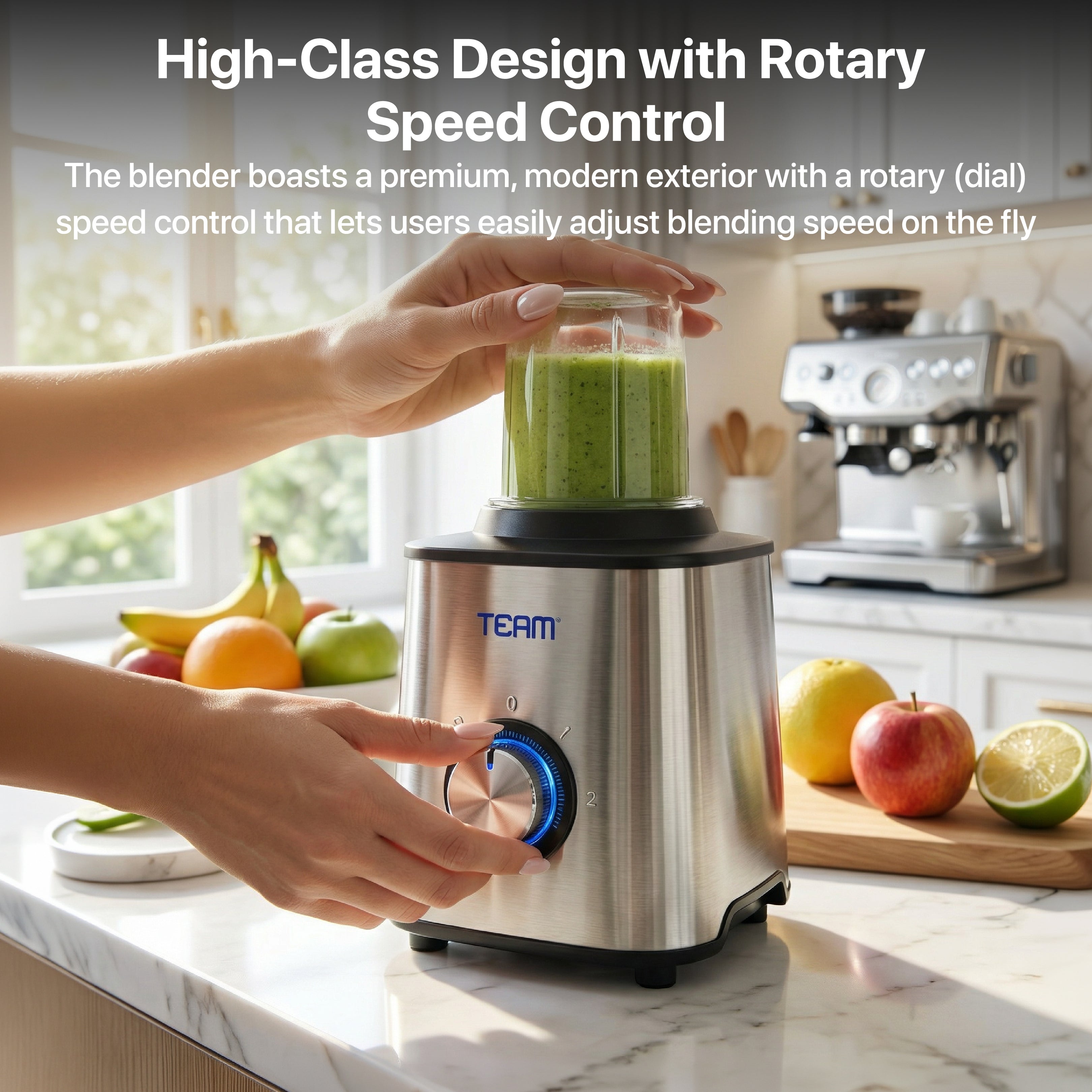 Stainless Steel 2 in 1 Blender 600W