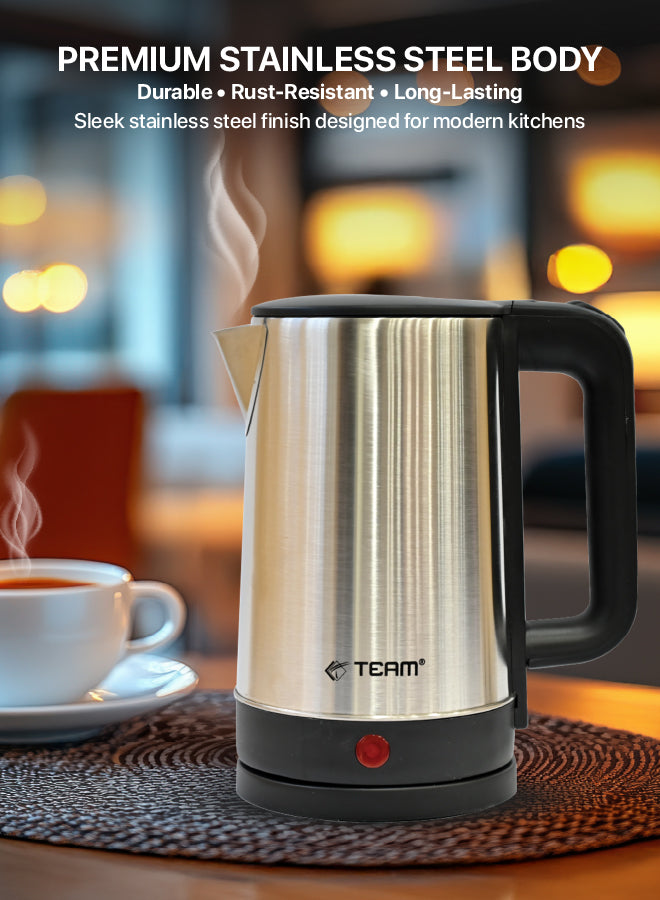 1500W Stainless Steel Cordless Electric Kettle 1.5L