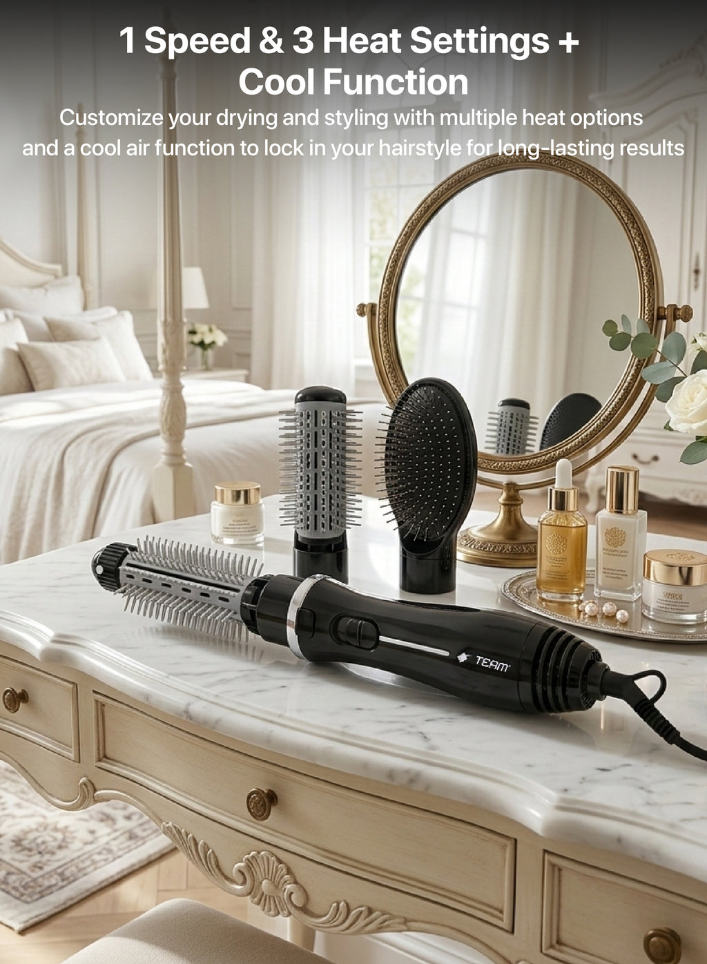 Team 5‑in‑1 Hot Air Hair Styler & Volumizer Set