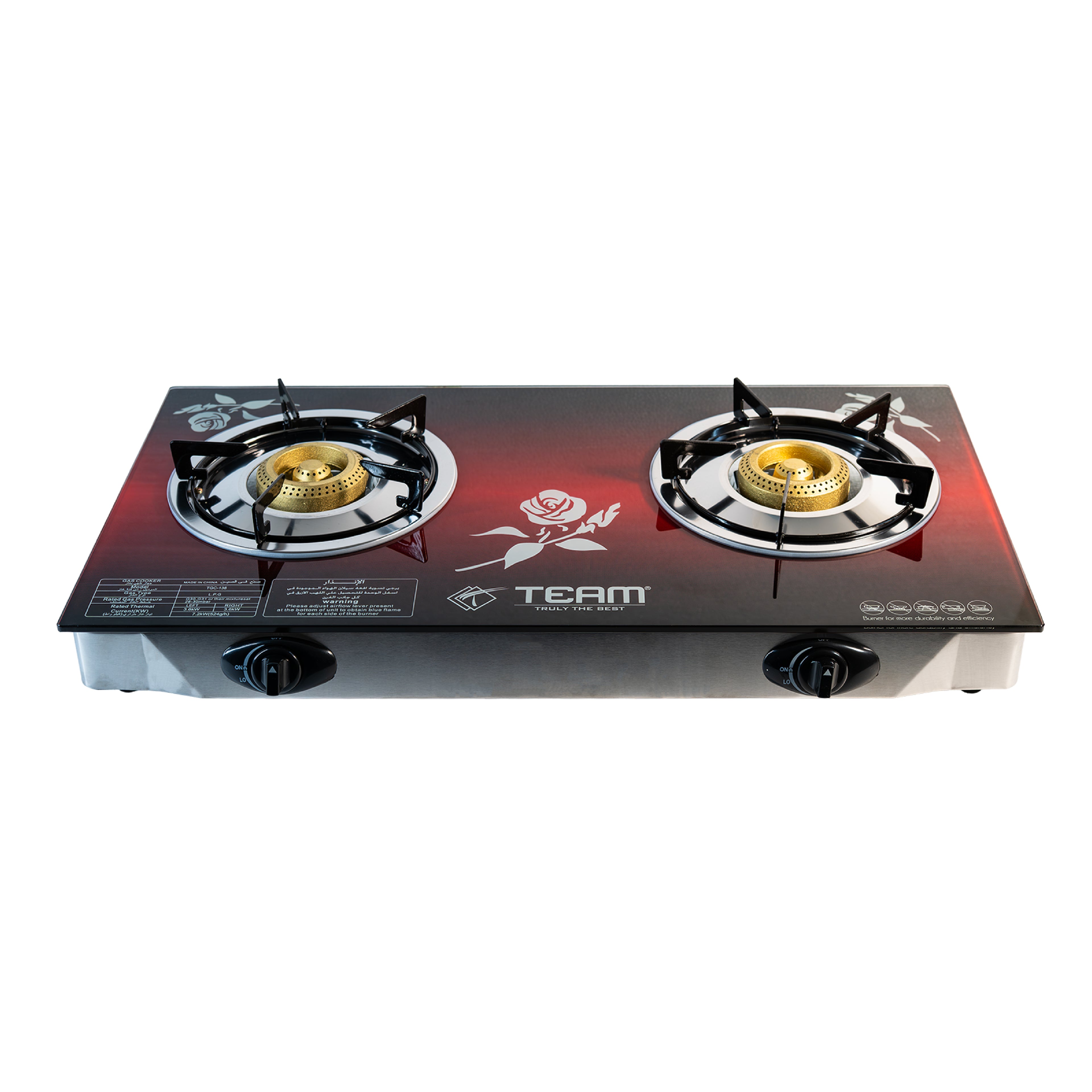 Tempered Glass Gas Stove