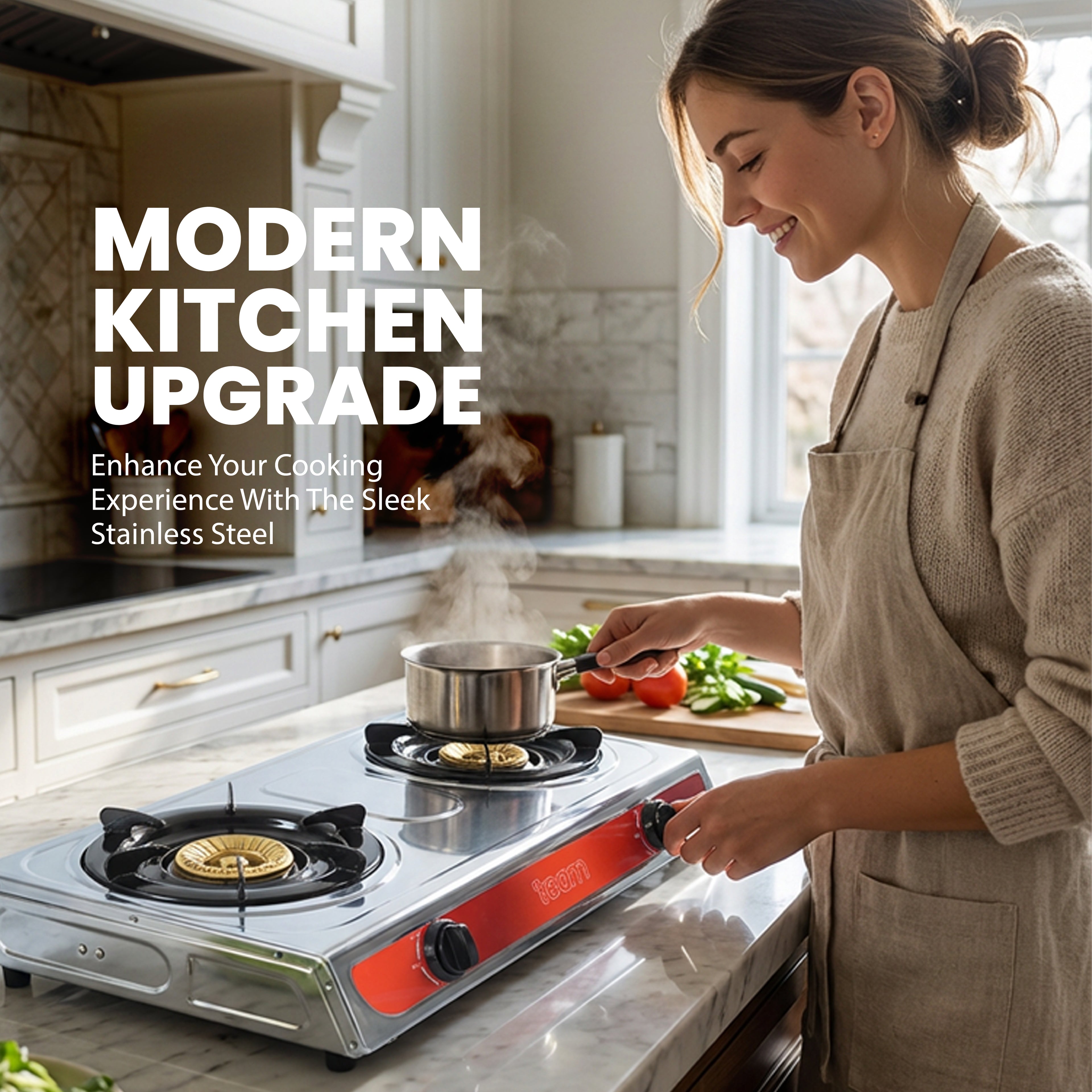 Double Burner Gas Stove