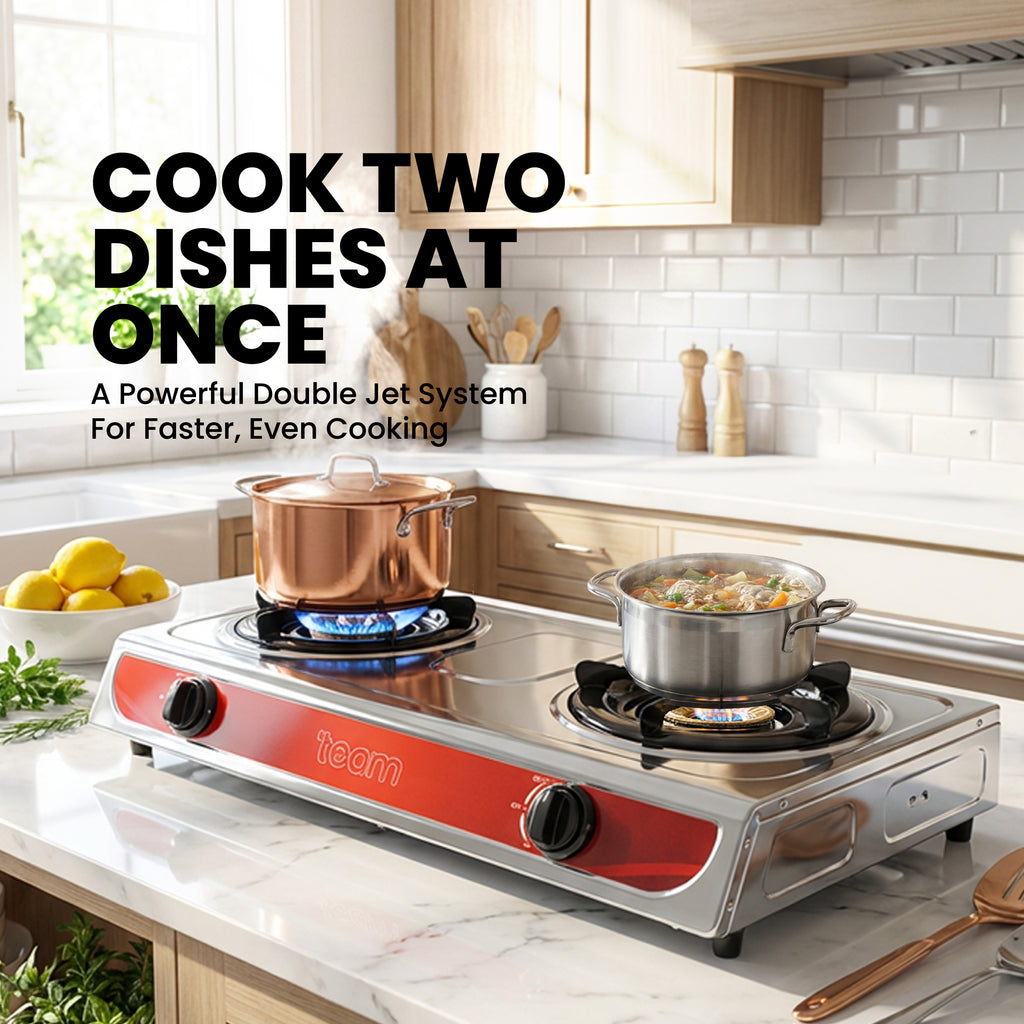 Double Burner Gas Stove