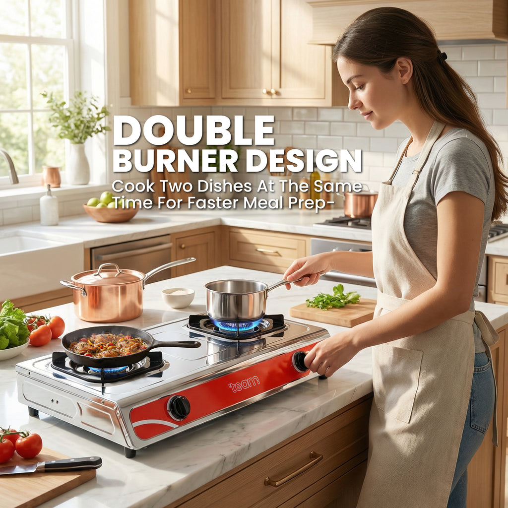 Double Burner Gas Stove