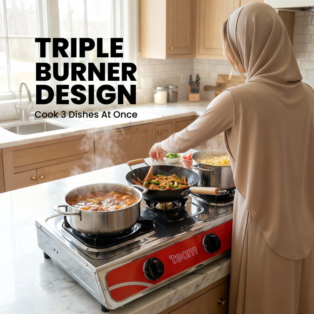 Triple Burner Gas Cooker