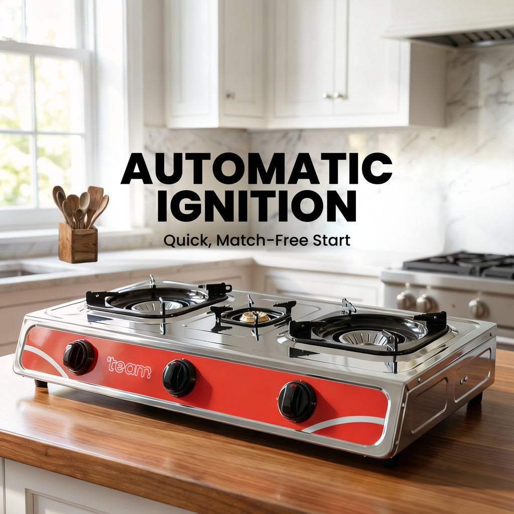 Triple Burner Gas Cooker