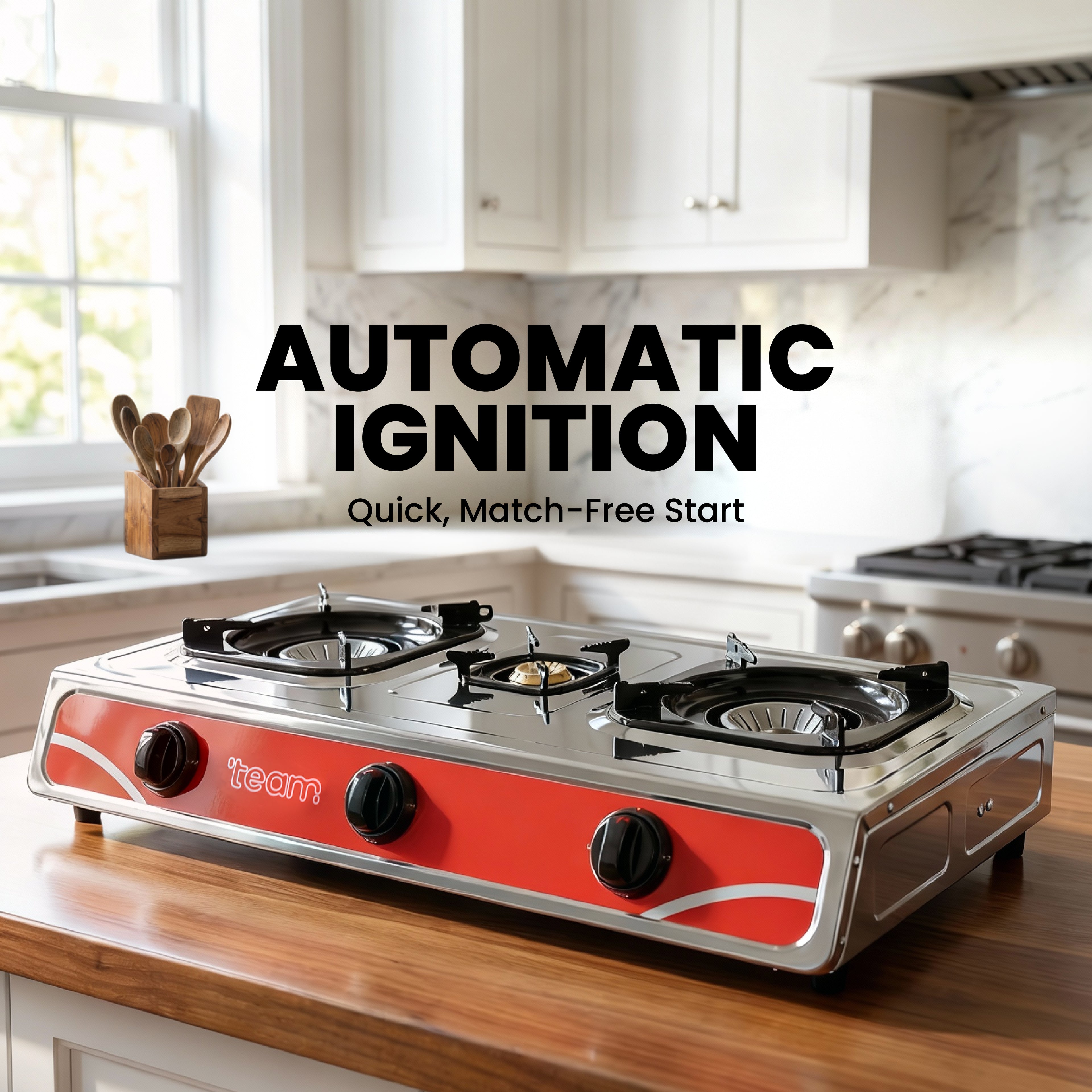 Triple Burner Gas Cooker