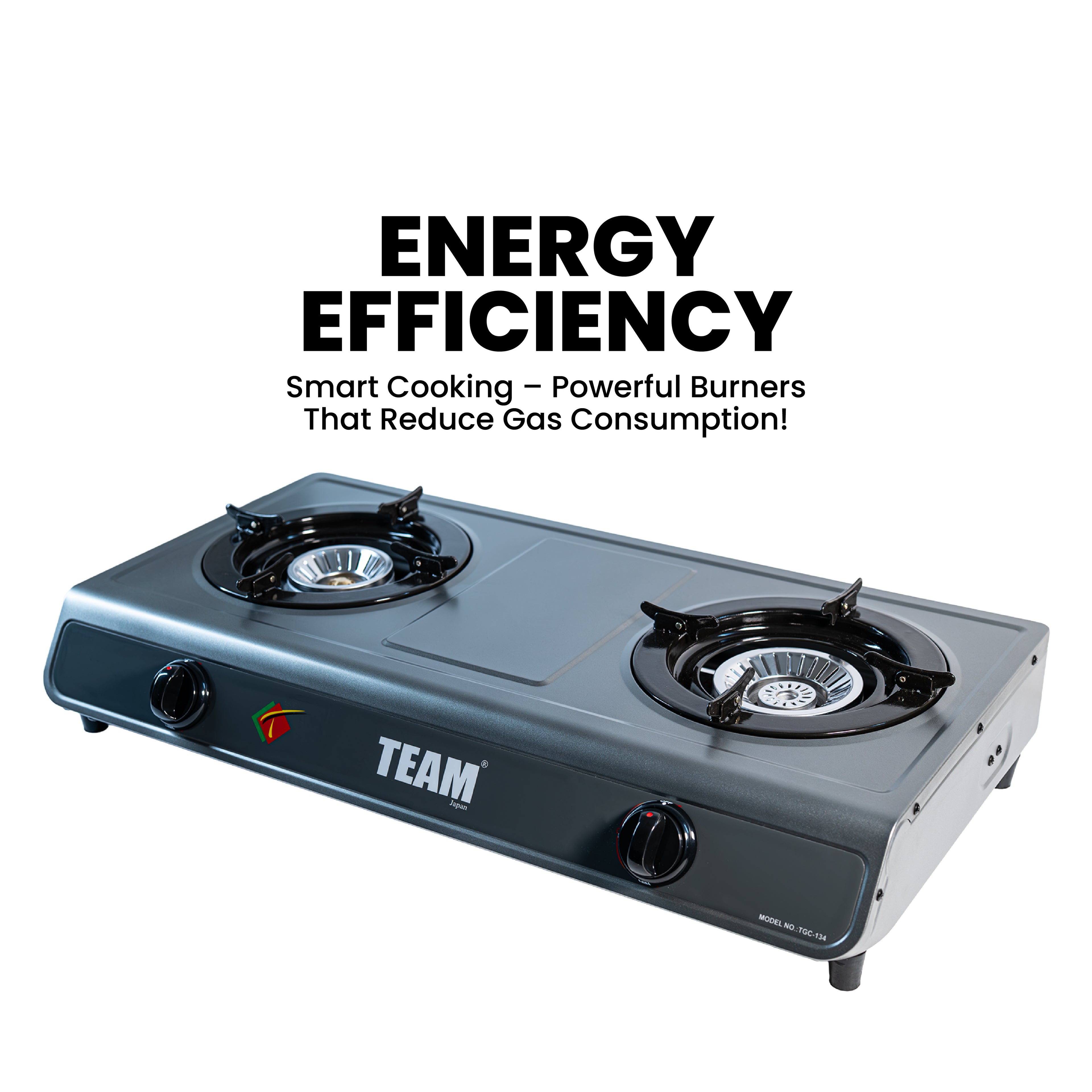 Gas Cooker Non-Stick Double Burner