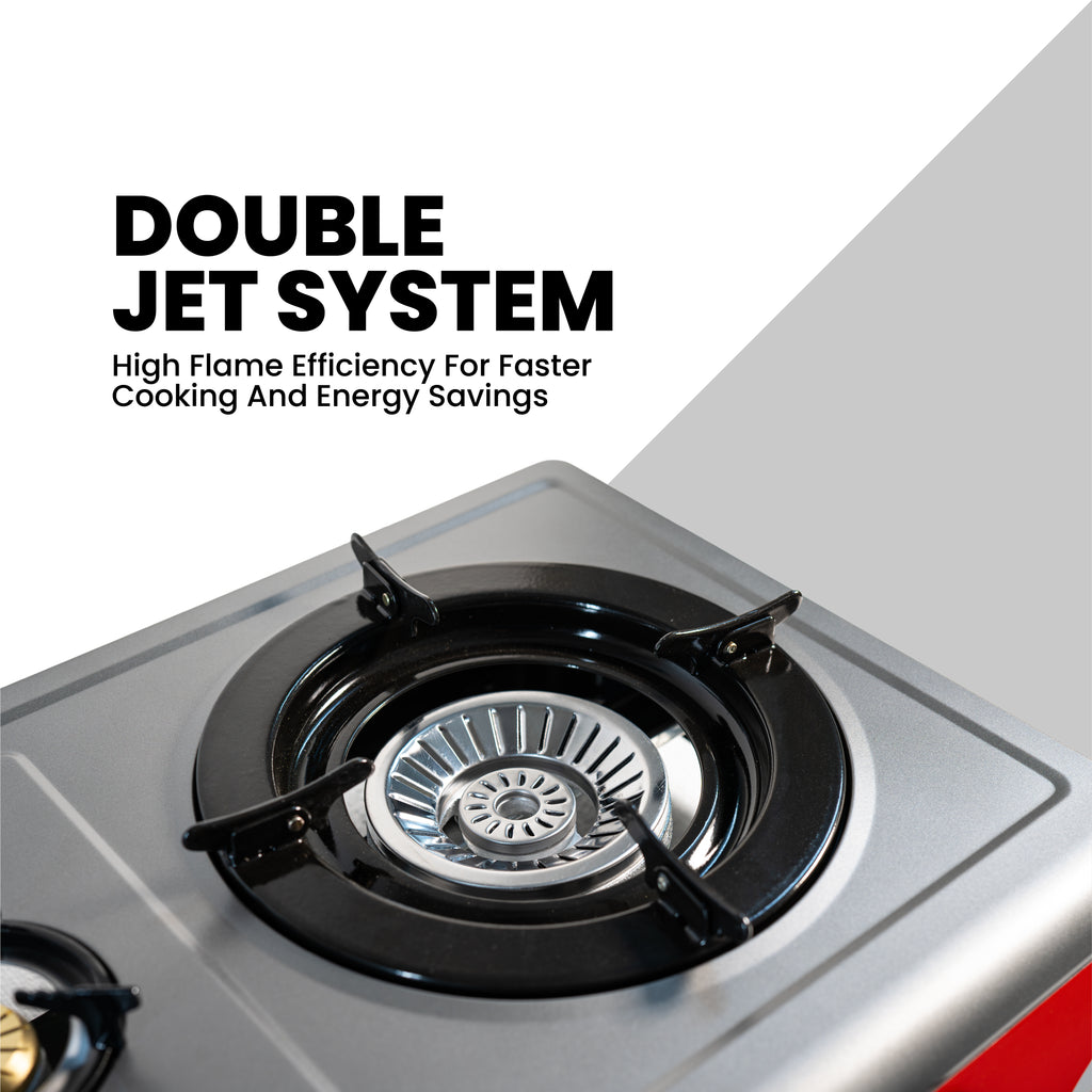 Gas Cooker Non-Stick Triple Burner