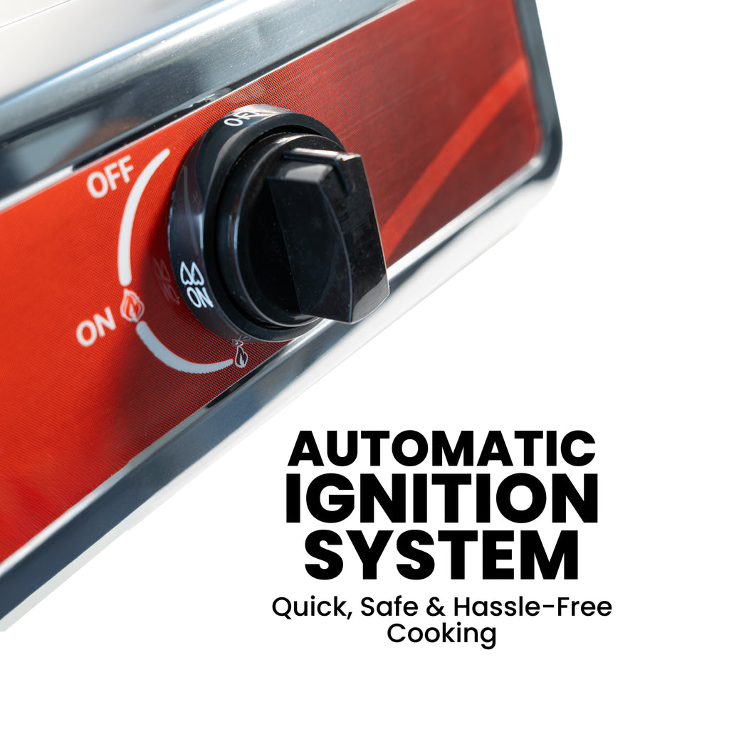 Stainless Steel Double Burner Gas Stove