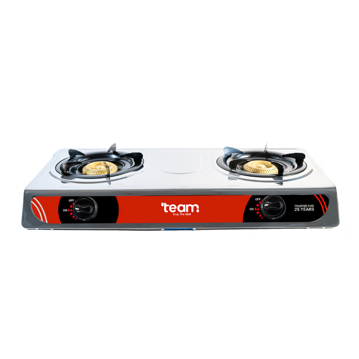 Staineless Steel 2-Burner Stove
