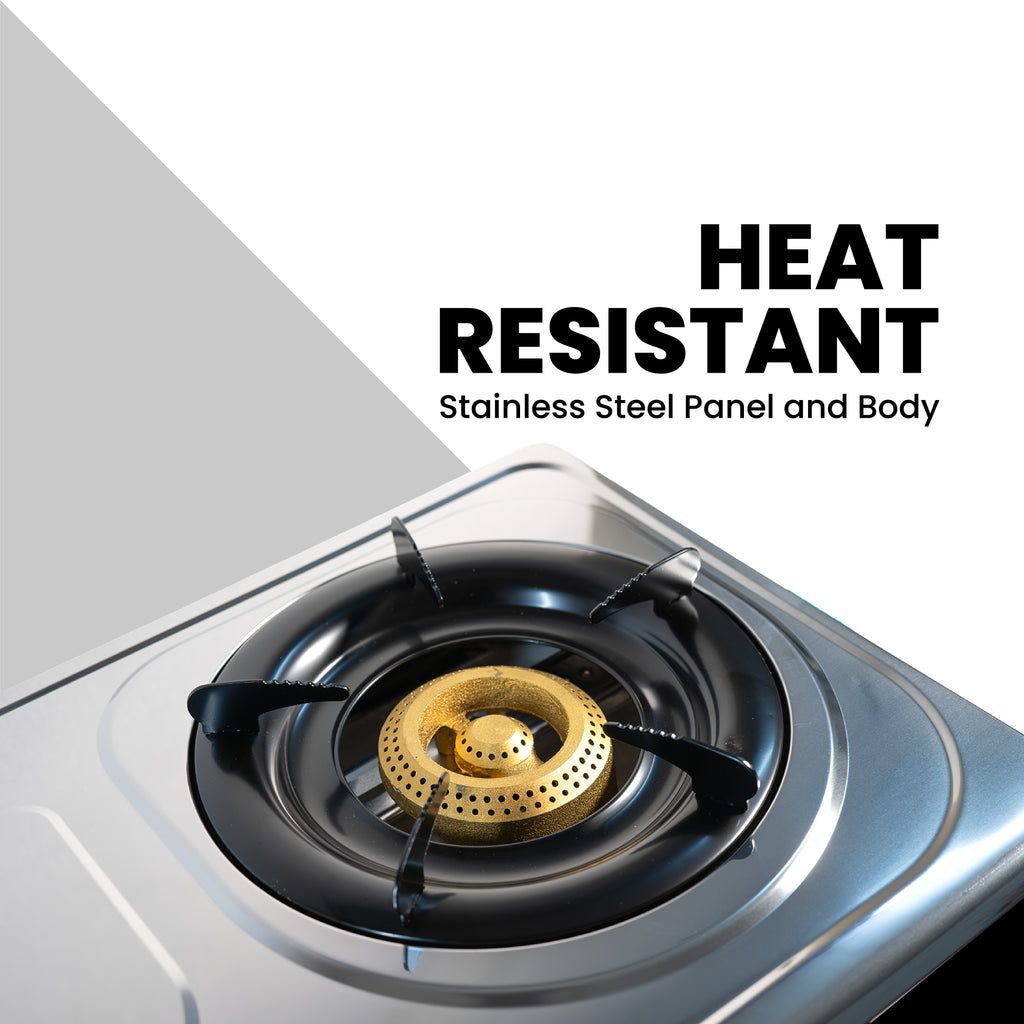 Staineless Steel 2-Burner Stove
