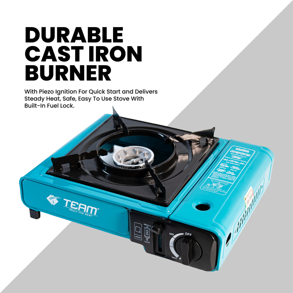 Portable Camp Gas Stove Blue