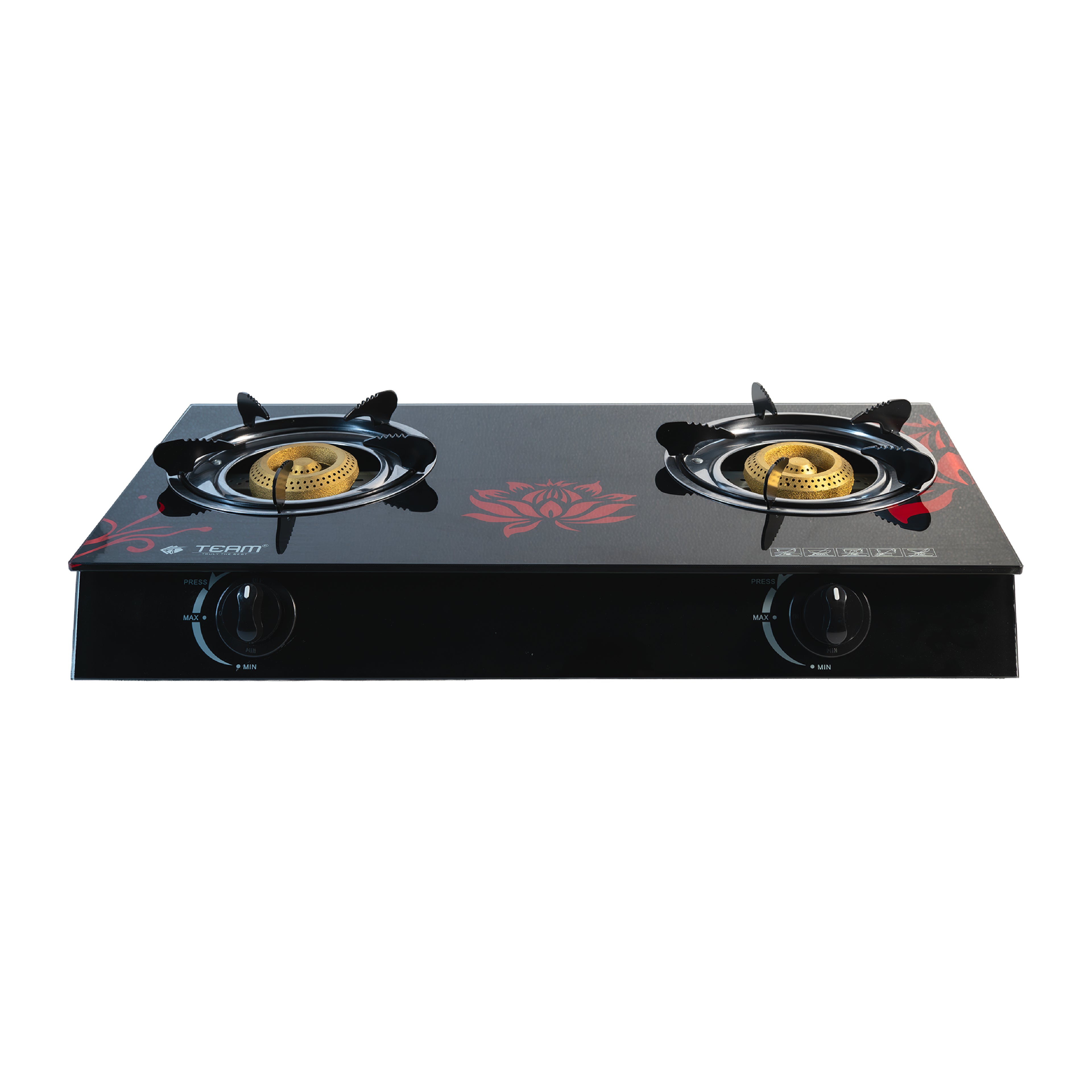 2 Burner Glass Top Gas Stove
