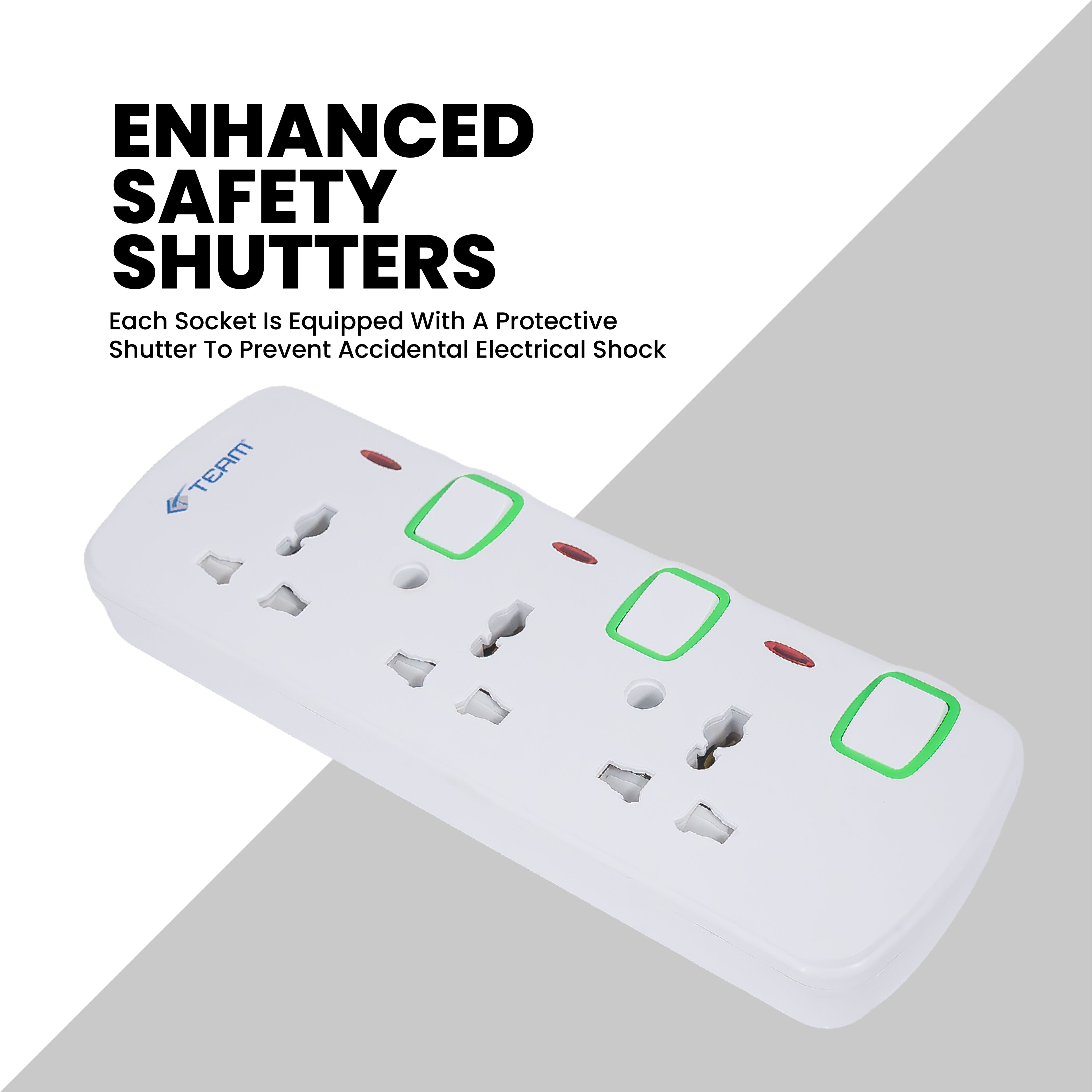 3‑Way Extension Power Socket – 3M