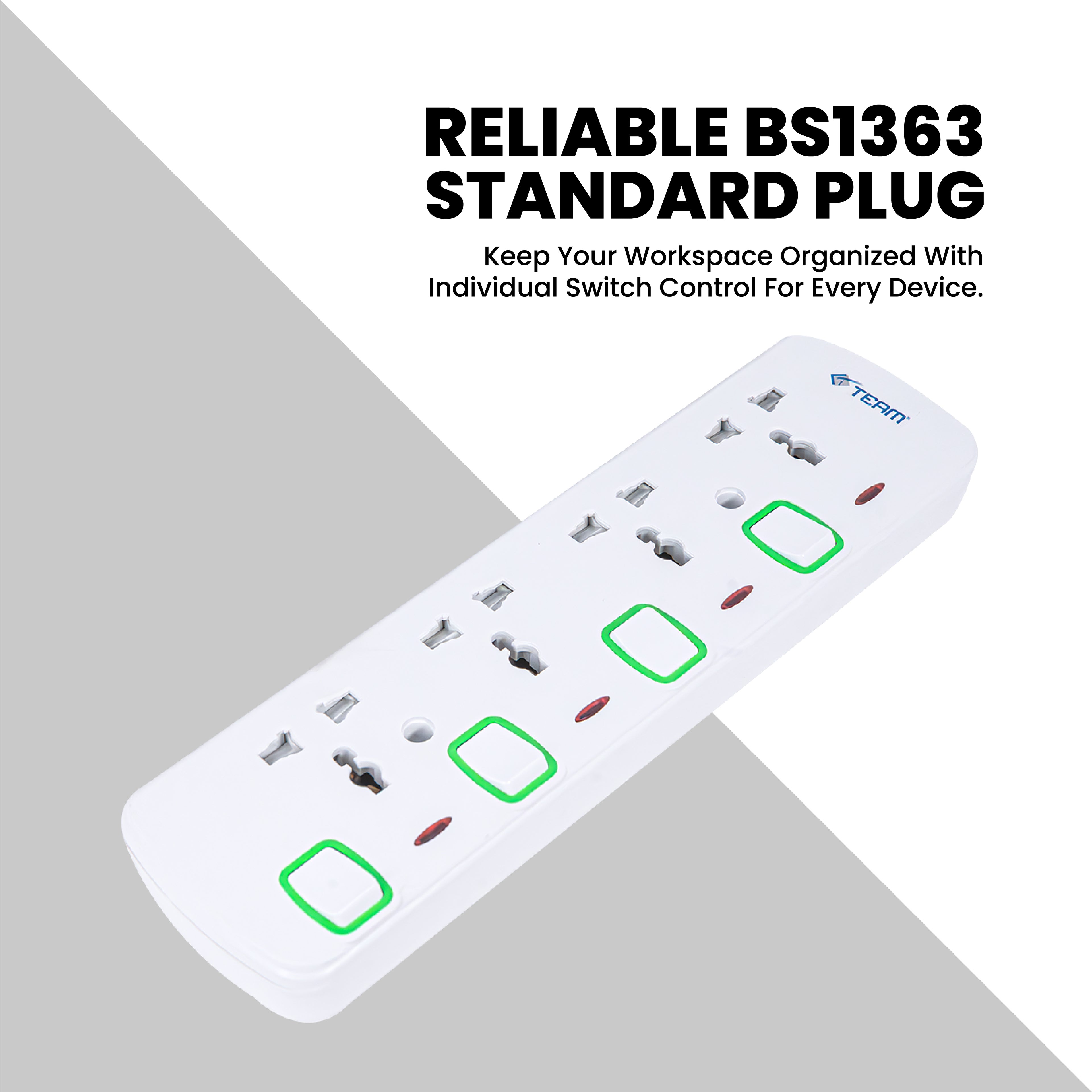 4‑Way Extension Socket 5M