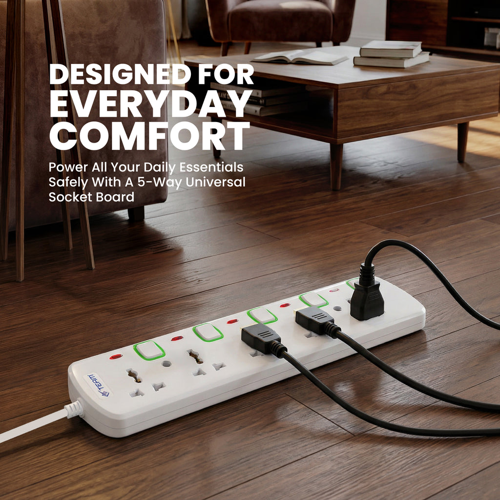 Extension Socket 5 Way - 3M