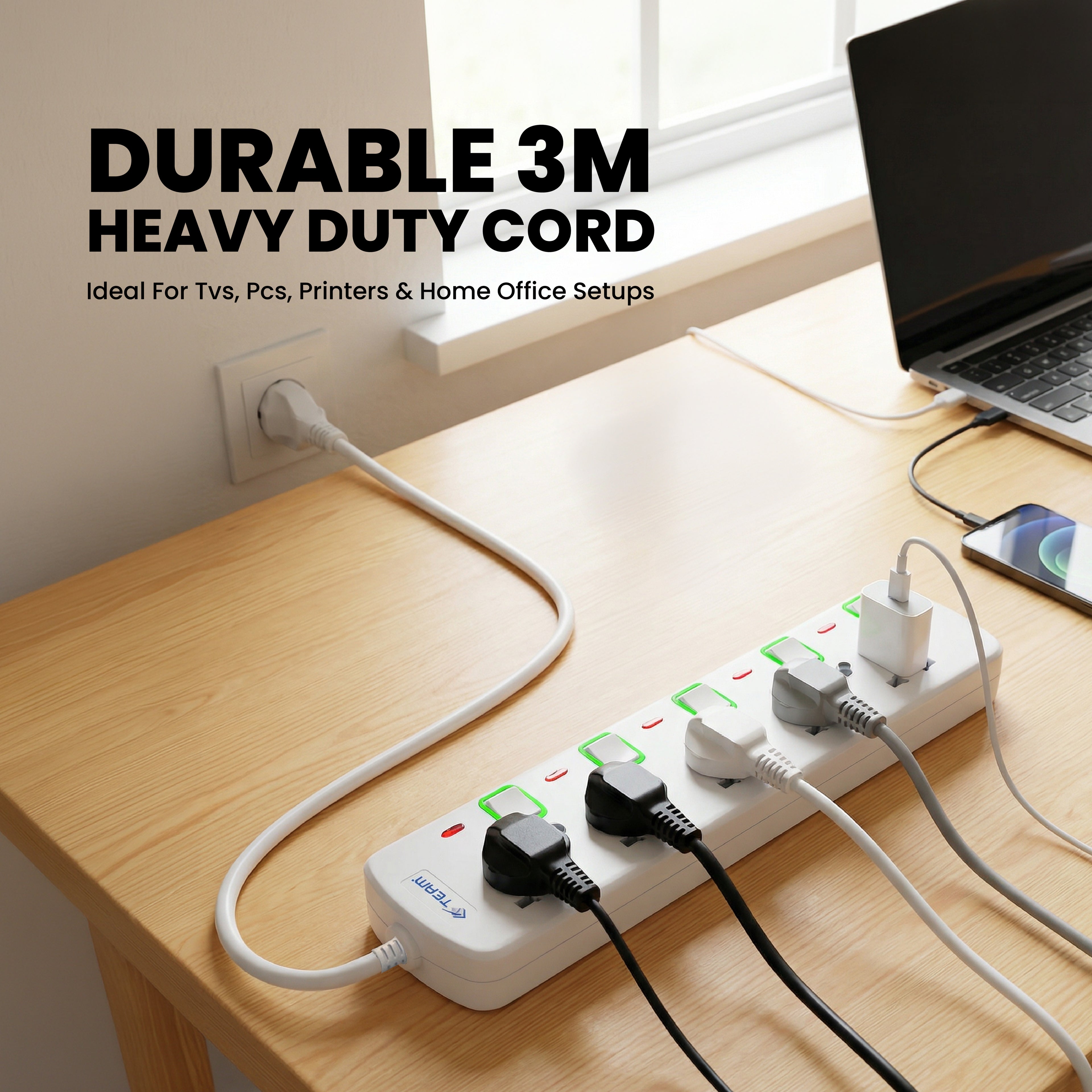 Extension Socket 5 Way - 3M