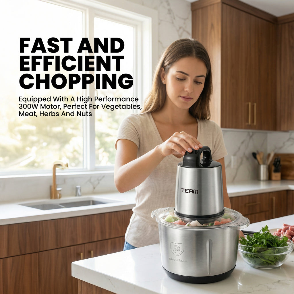 300W Electric Food Processor & Meat Chopper 5L