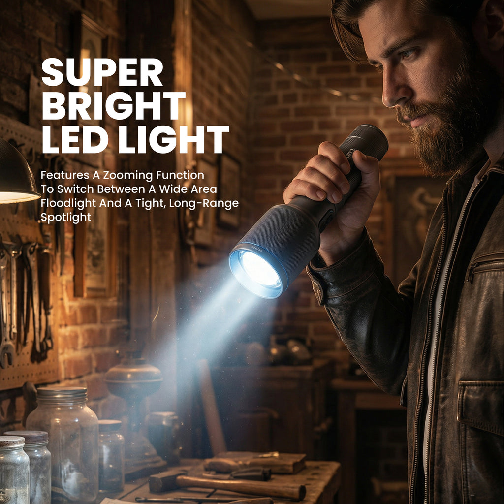 LED Rechargeable Laser Torch
