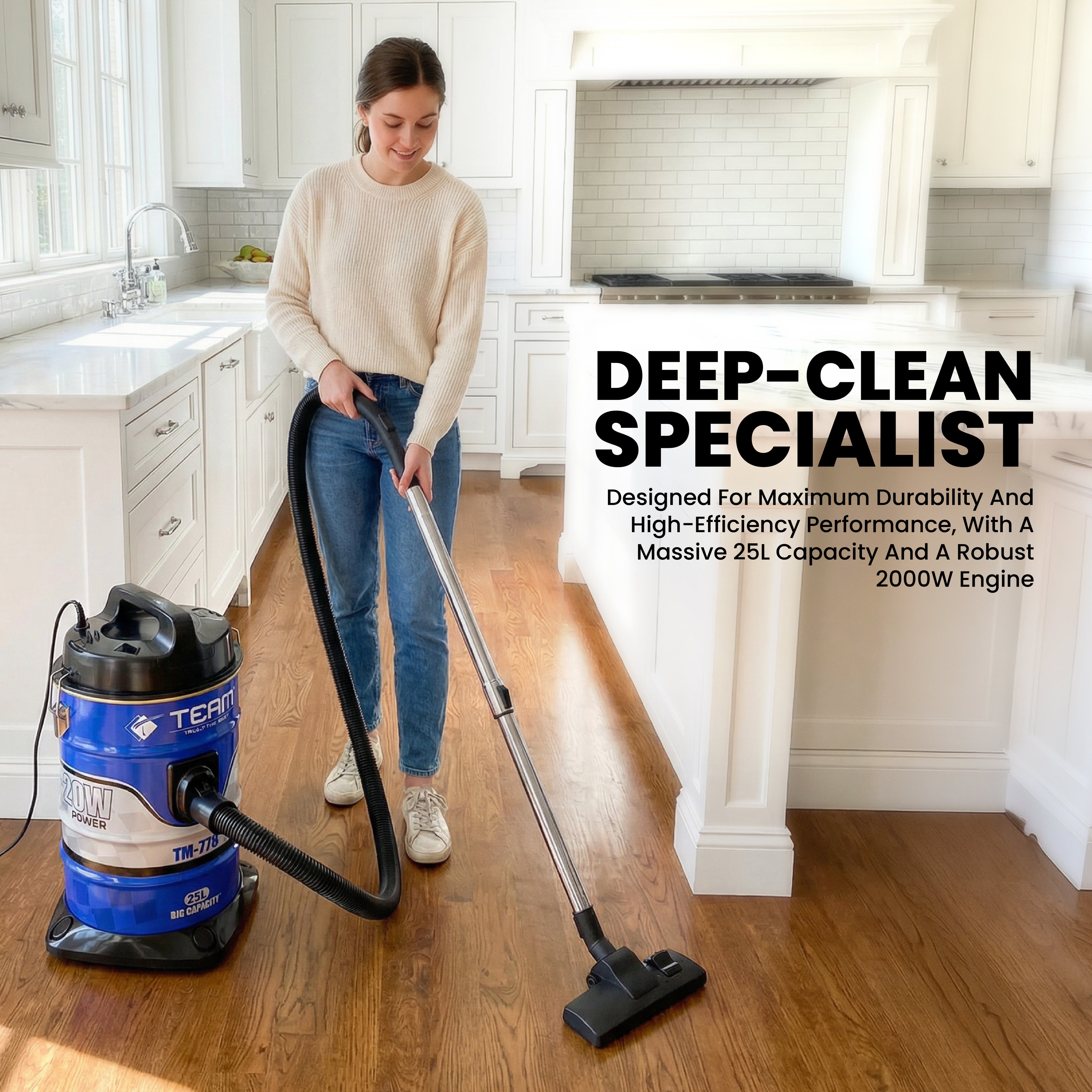 Heavy‑Duty Vacuum Cleaner 25L