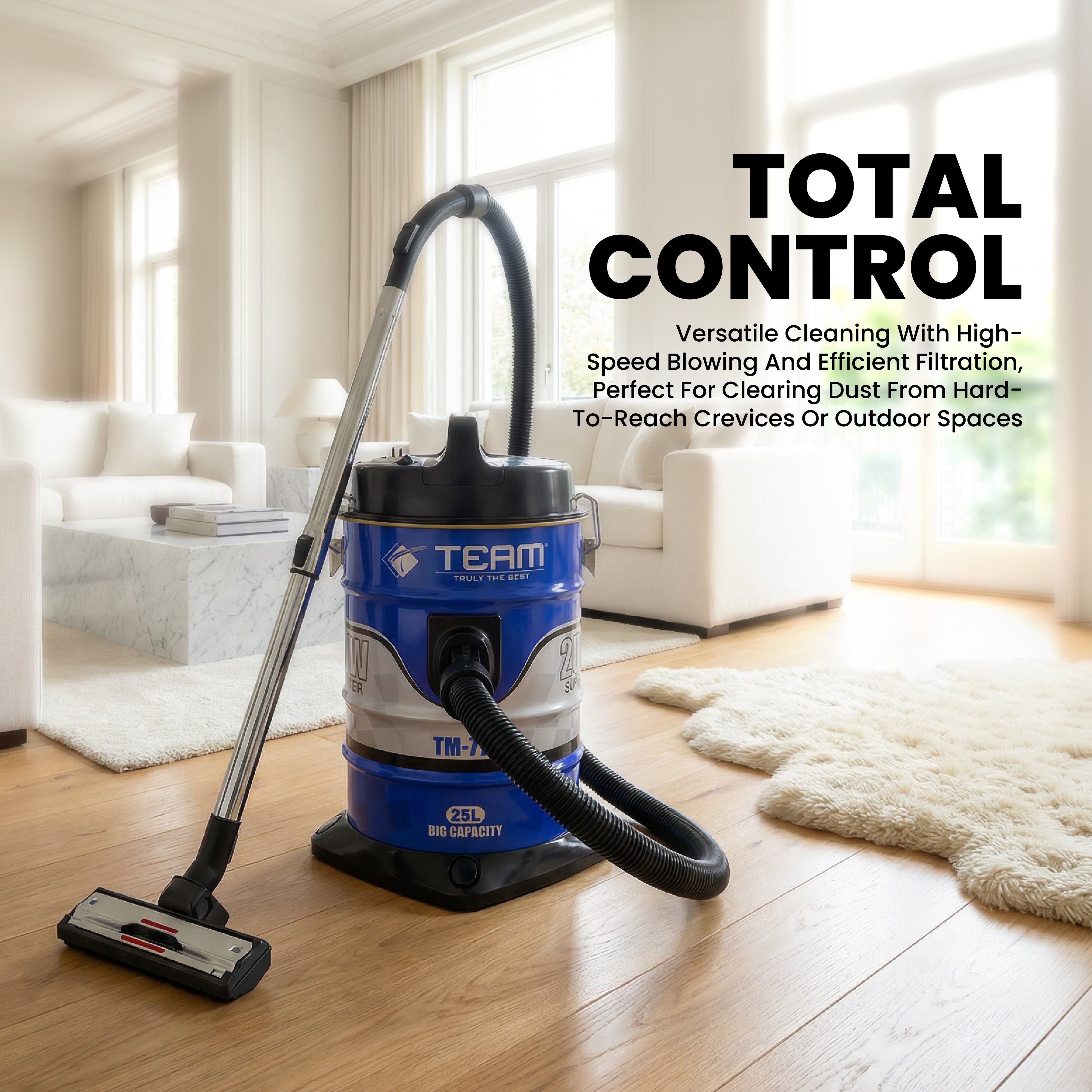Heavy‑Duty Vacuum Cleaner 25L