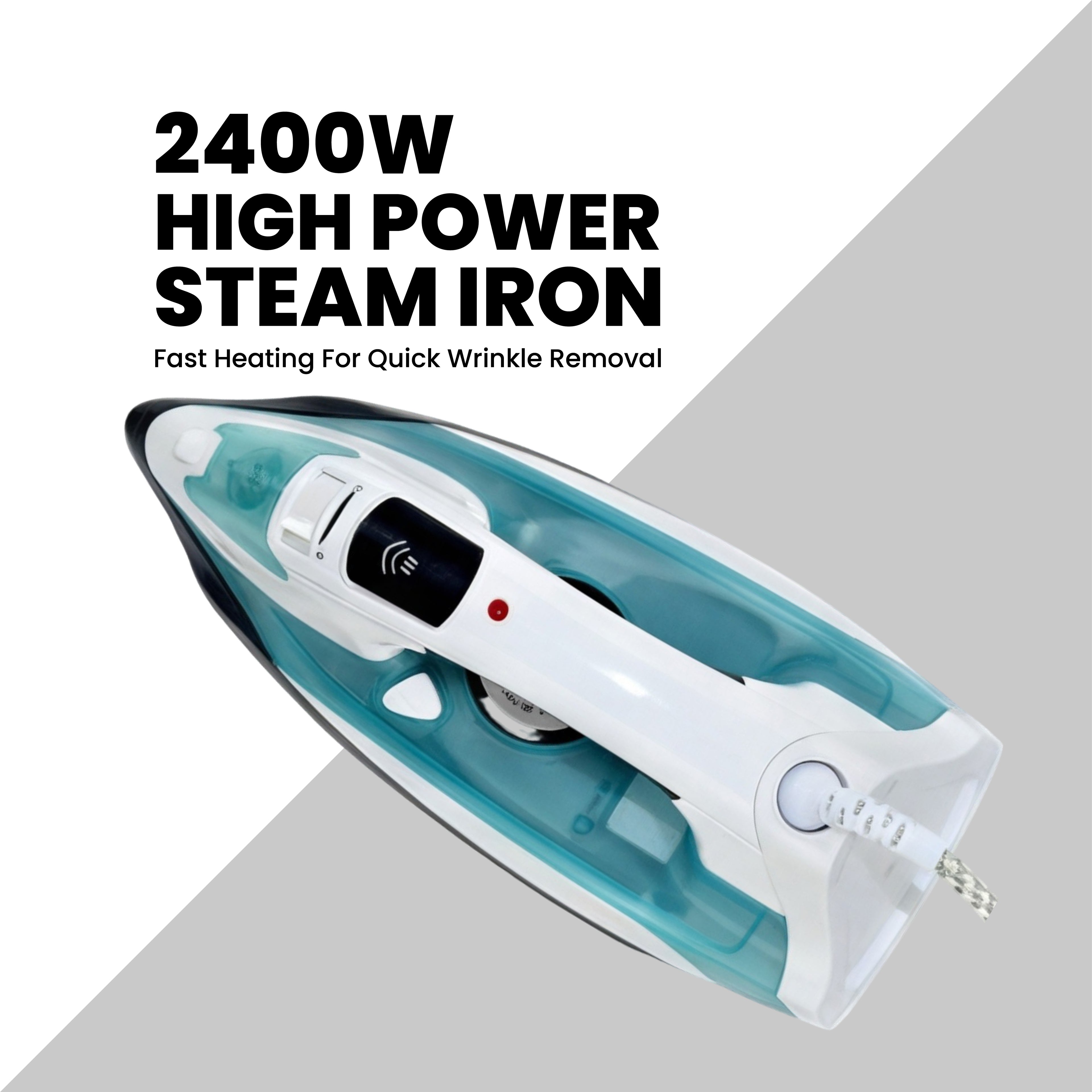 Steam Iron Ceramic Sole Plate