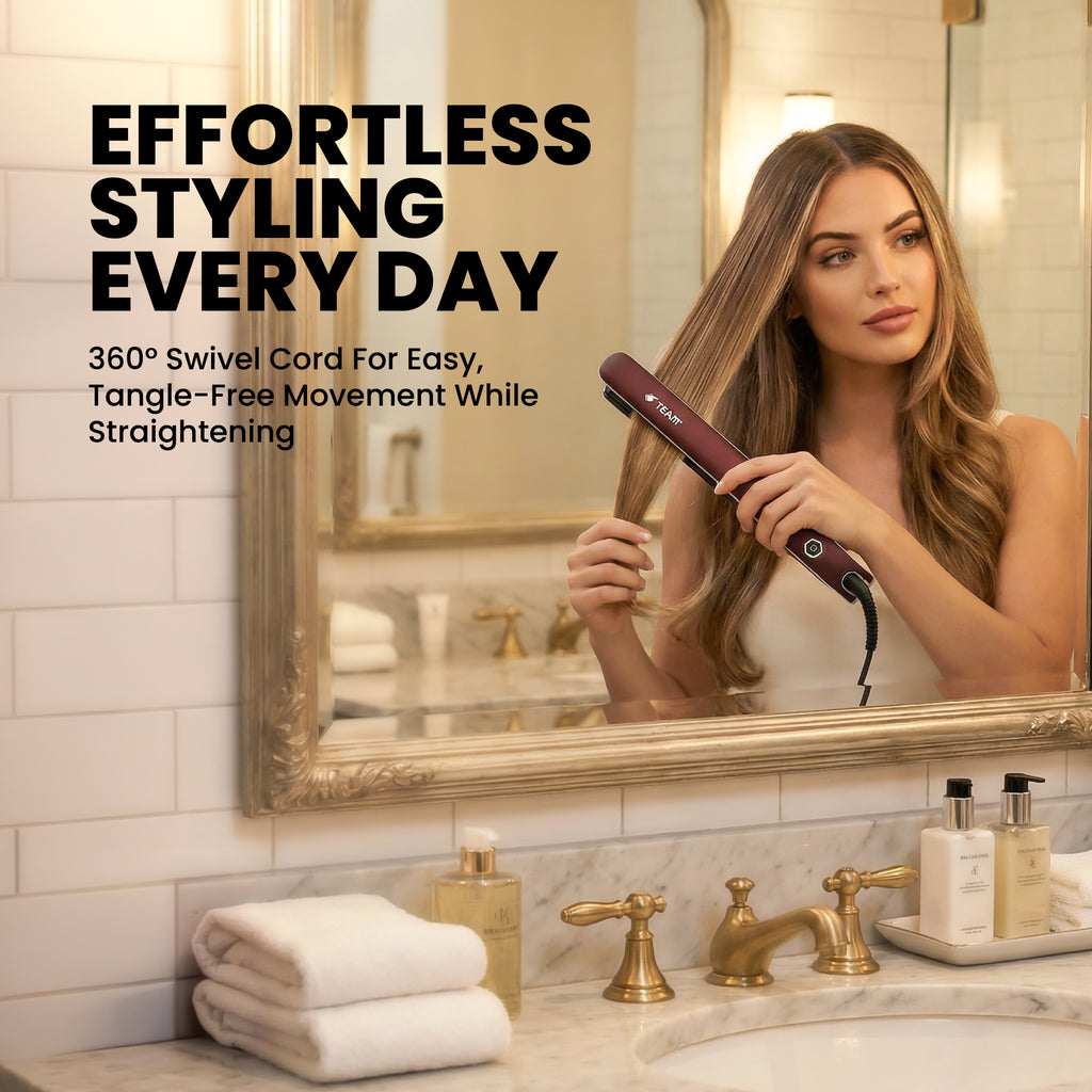 Professional Hair Straightener with LED Display