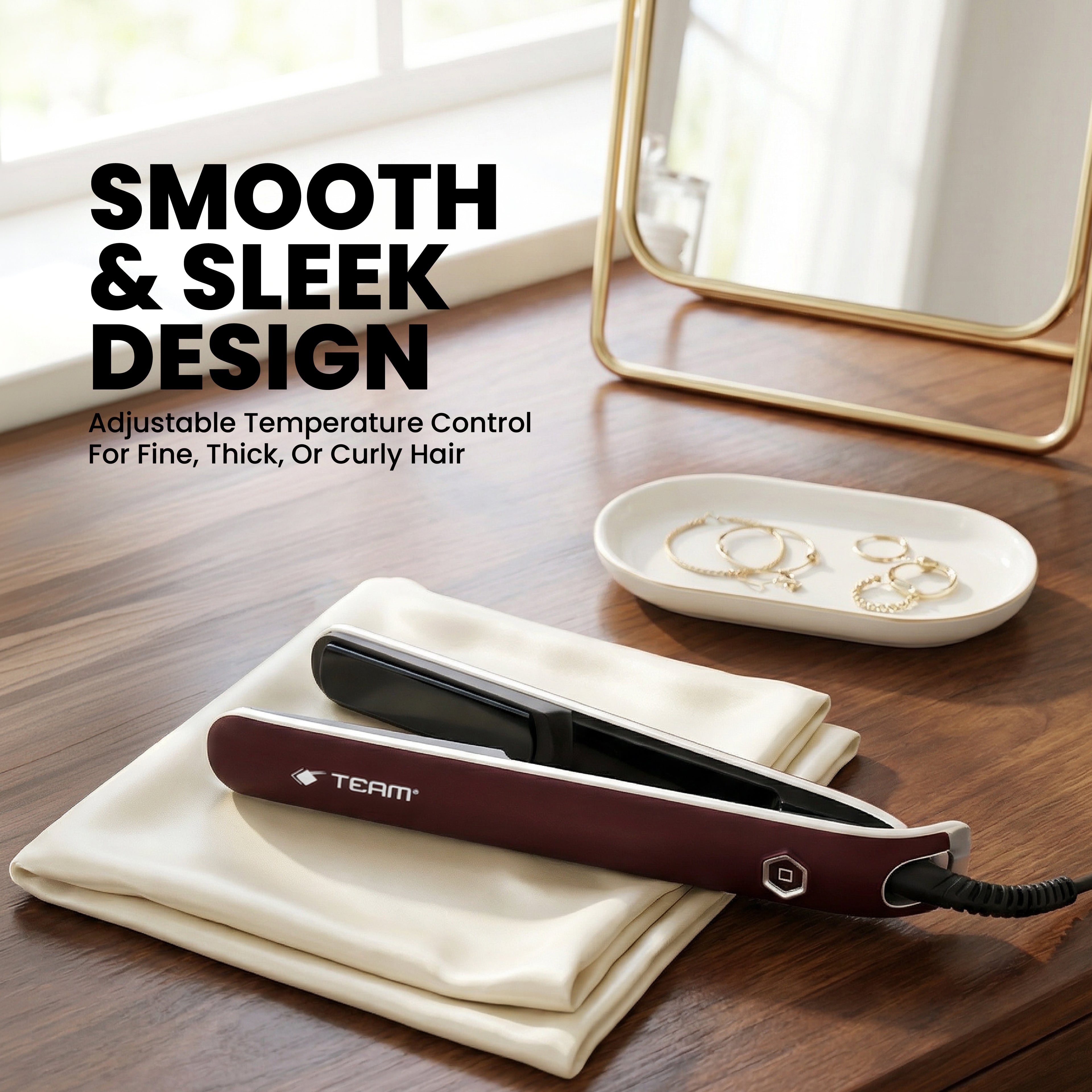 Professional Hair Straightener with LED Display