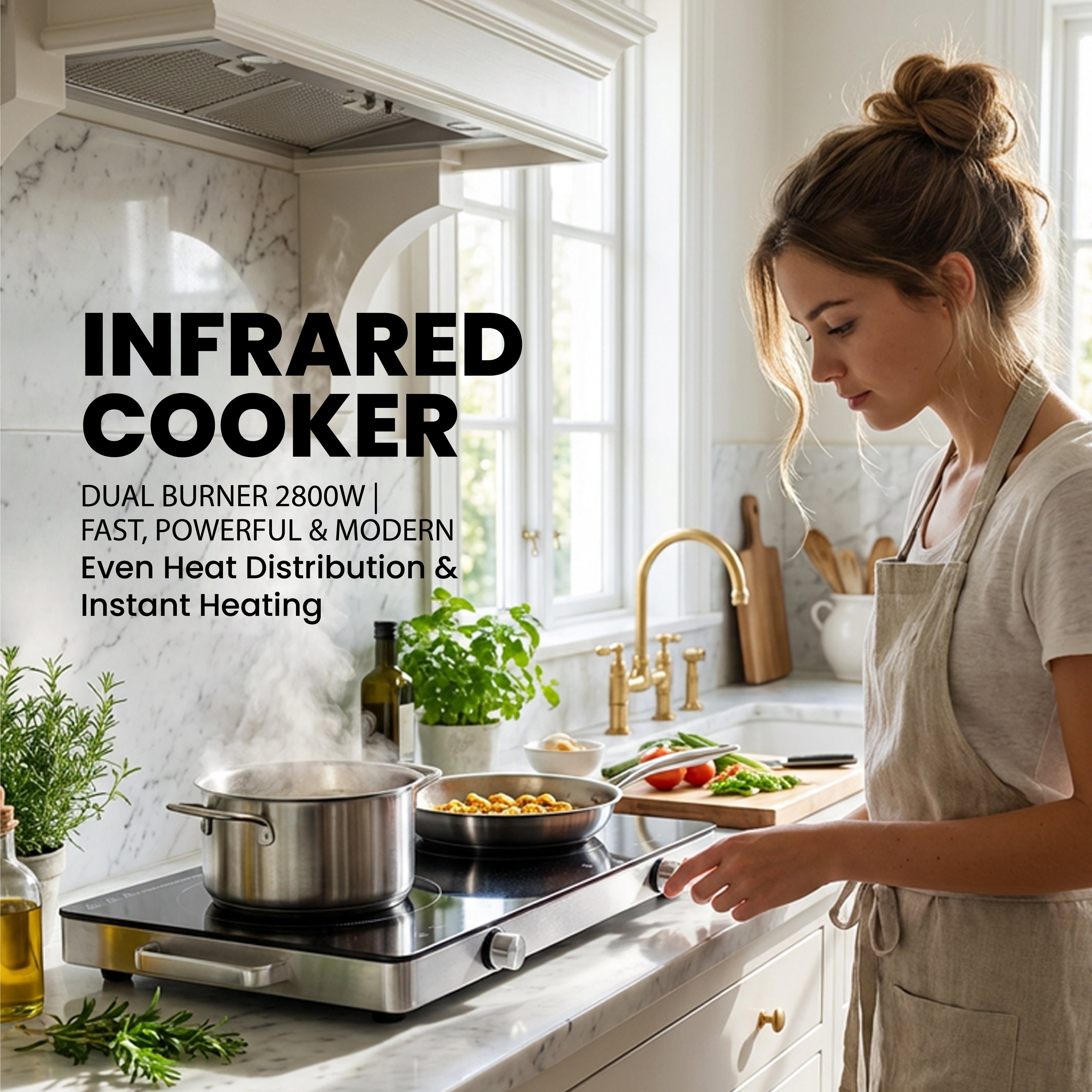 Infrared Double Cooker