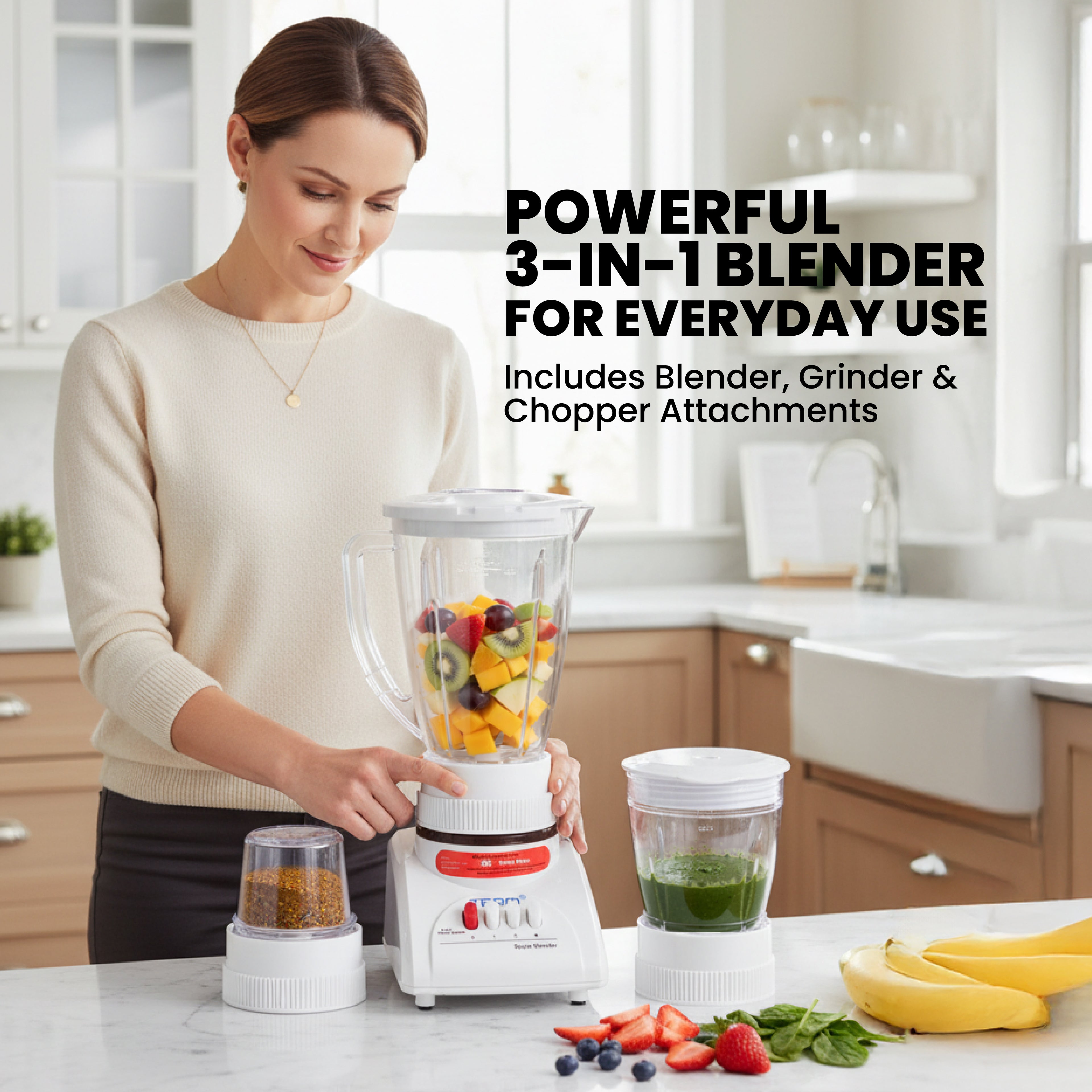 3 IN 1 Blender - 400W